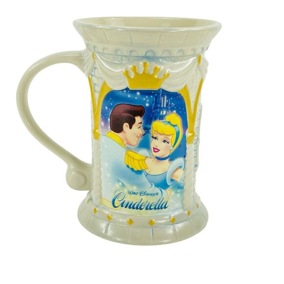 Cinderella and Prince Castle Mug Disney Store Exclusive Large Princess Cup LN - Picture 1 of 5